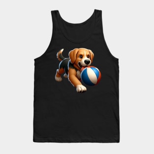 Dog playing with ball Tank Top